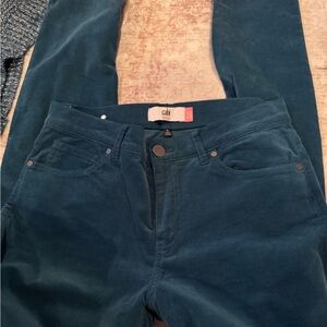 CAbi Women’s Teal Blue Corduroy High Skinny Jeans Size 6